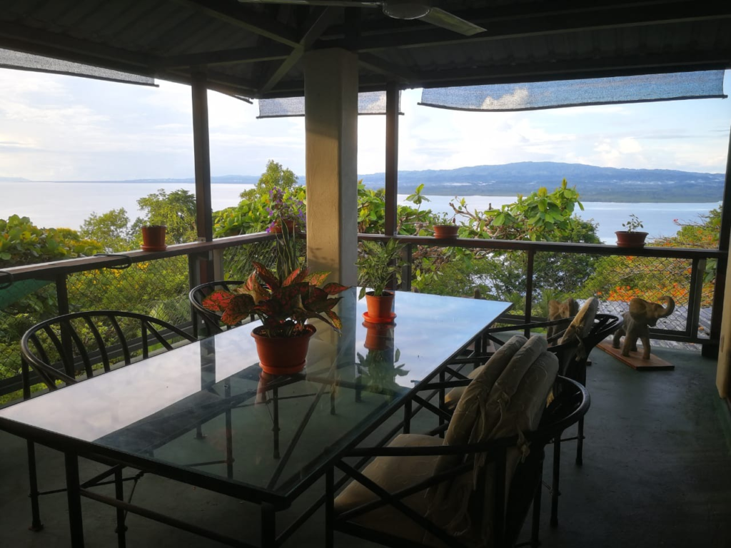 Ocean view Big House with Gardenin a Forest Land Property with Beach Front Land on the Golfo Dulce 